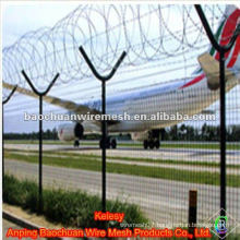 High strengthen and security defense airport fence with Y type post